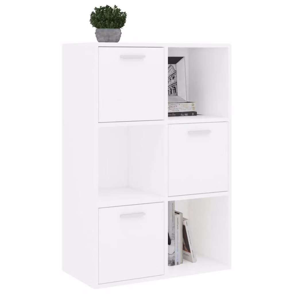 Berkfield Home Storage Cabinet in White, W/D/H: 60 x 29.5 x 90 cm – 2