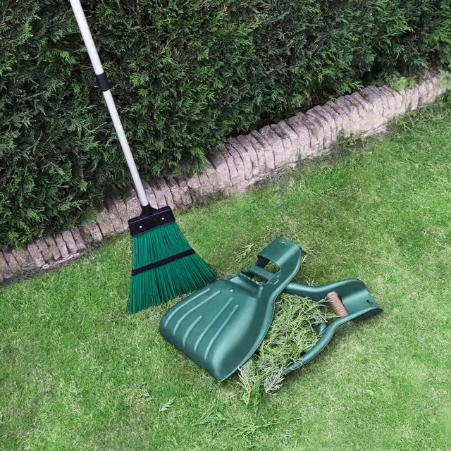 JVL Outdoor Garden Leaf Grabber Scoop, Set of 2, Green – 7
