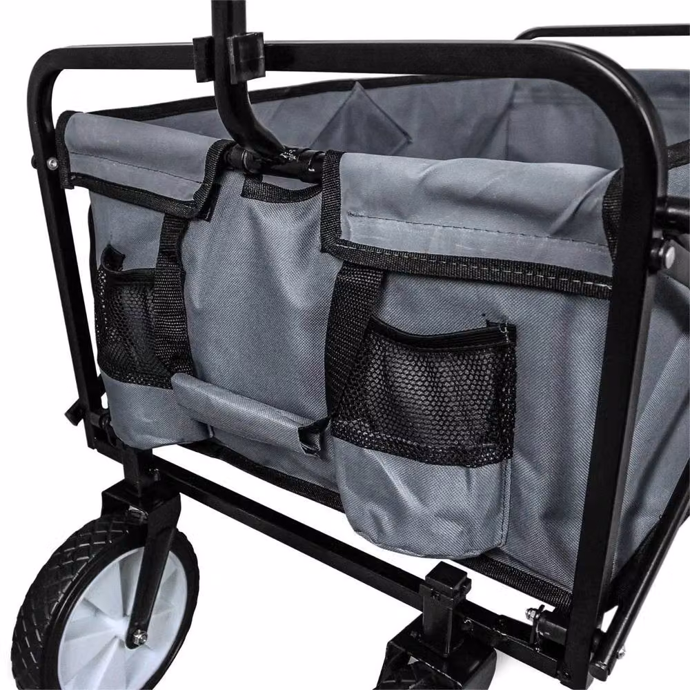 Monstershop Foldable Garden Cart in Grey Steel – 4