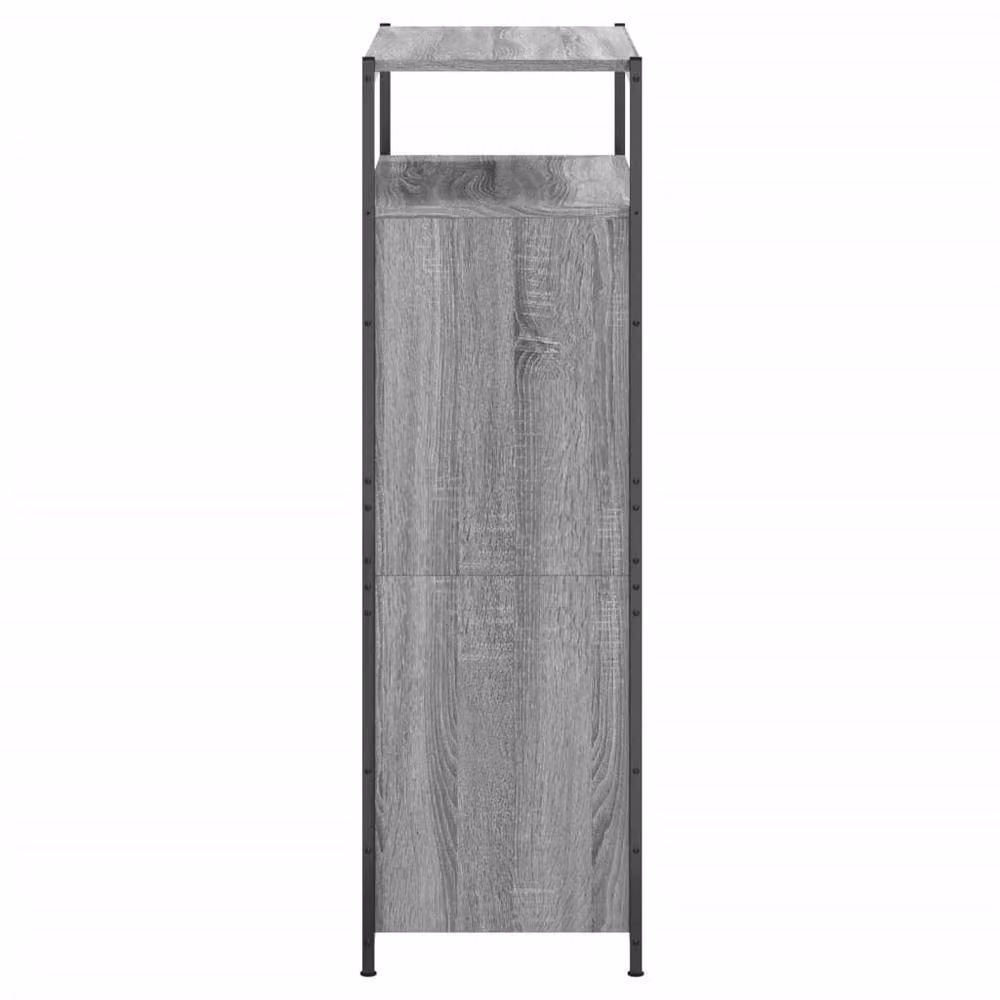 Berkfield Home Grey Sonoma Shoe Cabinet with Tilting Compartments, W/D/H: 75 x 34 x 112 cm – 3