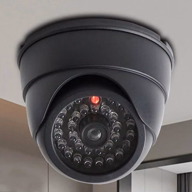 SPETLEK Security Camera with Flashing LED in Black – 1