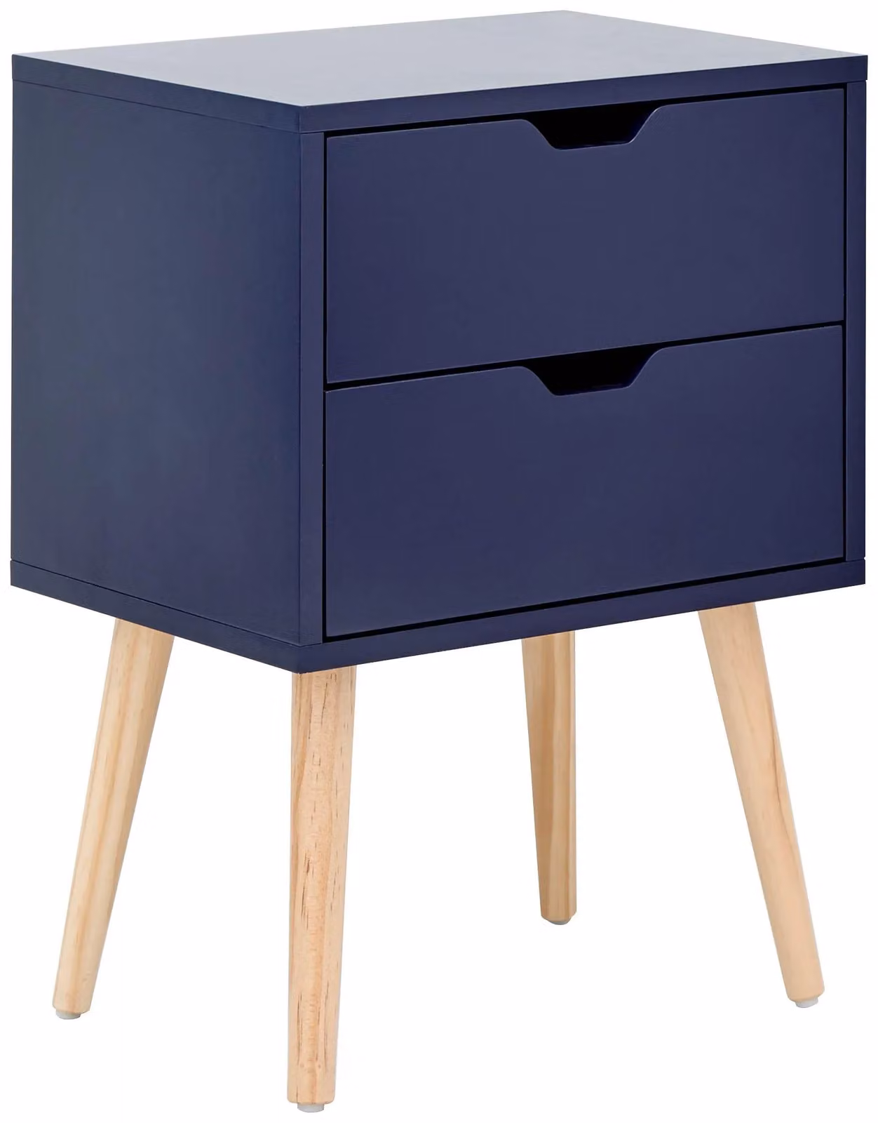 GFW Nyborg 2 Drawer Bedside Table in Nightshadow Blue – 2
