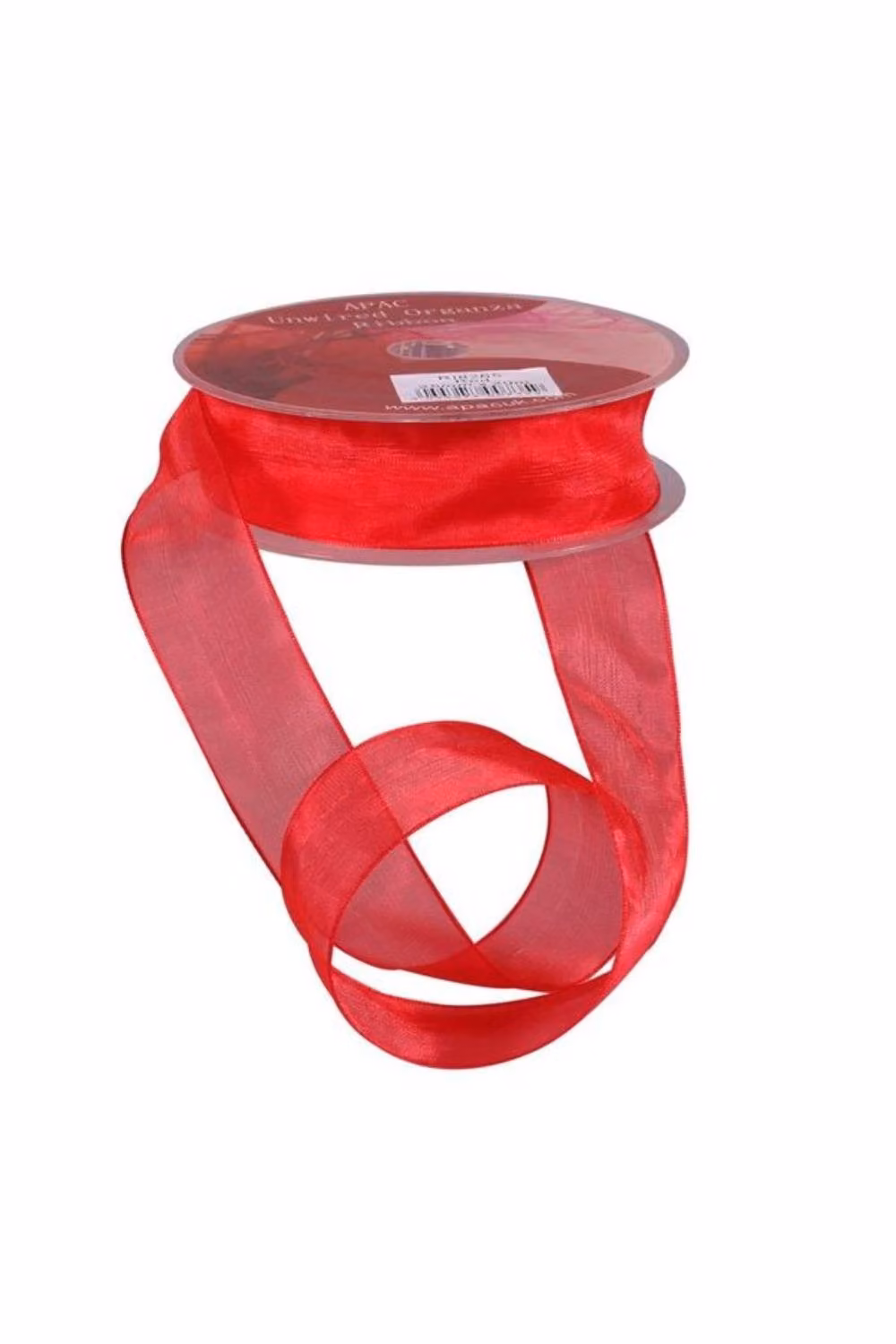 KDMD Red Woven Edge Organza Ribbon, 25mm, 3 Pack – 2