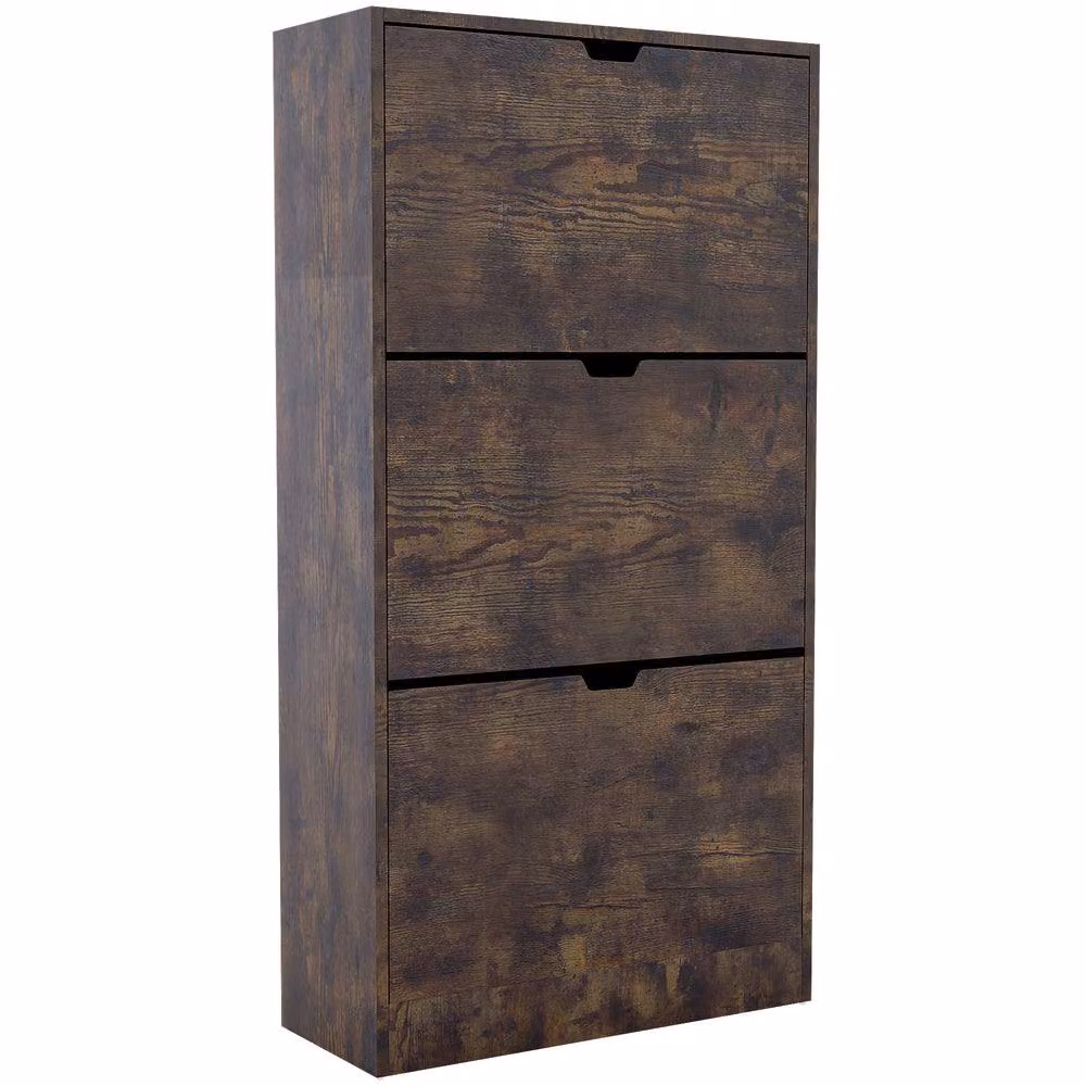 HD Designs Vida Designs Modern 3 Drawer Shoe Cabinet in Brown – 2