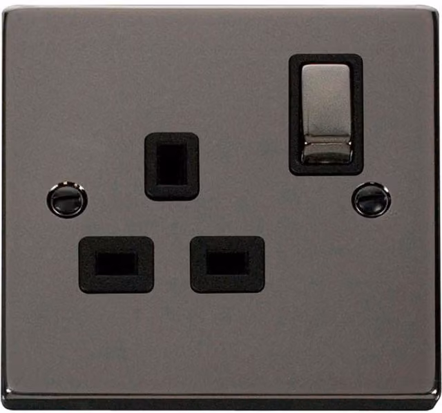 SE HOME Black Surface Mount Socket
