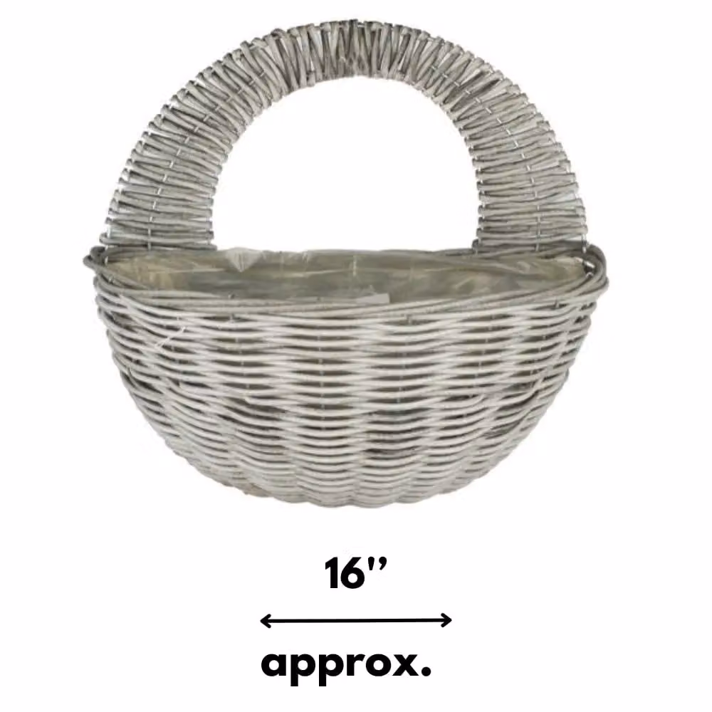 Marco Paul Hanging Flower Basket Planter in Grey – 2