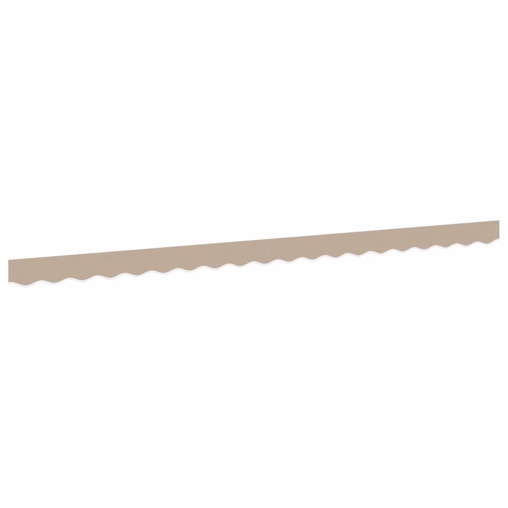 Berkfield Home Awning Valance in Beige Acrylic Fabric for 4.5 m Frame, W: 4.3 m, H: 0.2 m – 2