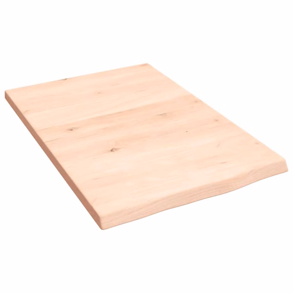 Berkfield Home Wall Mounted Rustic Oak Shelf in Natural, W: 60 cm, H: 40 cm, D: 2 cm – 2