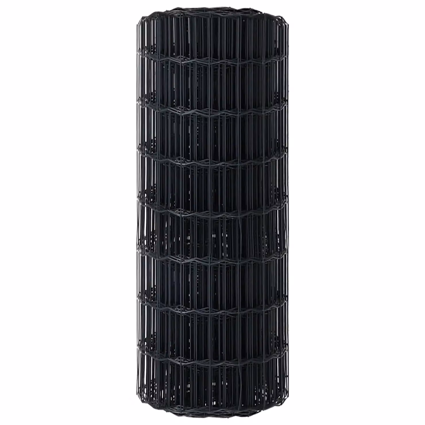 Berkfield Home Euro Fence Grey PVC Coated Steel Fencing 0.4 x 50 m – 4