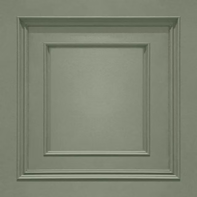 Belgravia Amara Panel Heavyweight Textured Vinyl Wallpaper in Sage Green
