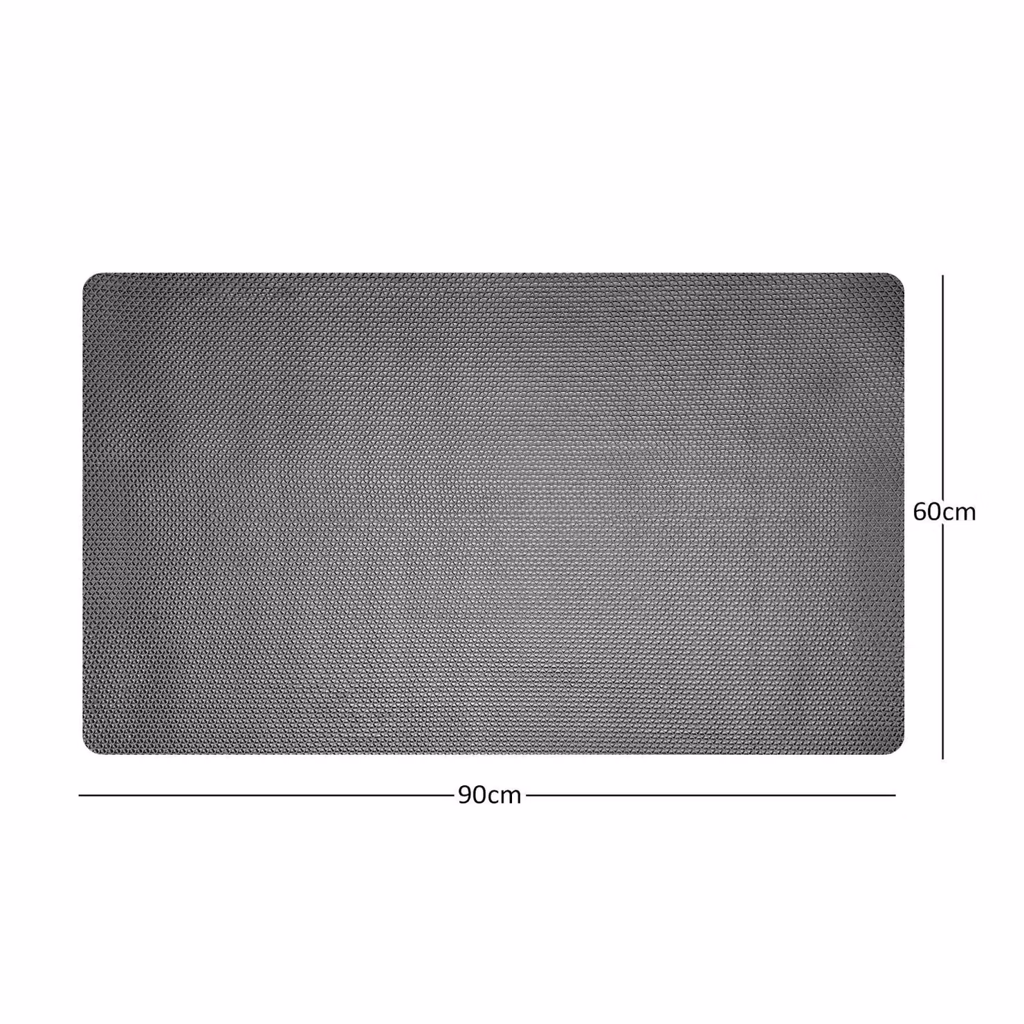 Nicoman Reversible Non-Slip Anti-Mold Bath Mat in Grey and Brown, W/D: 90 x 60 cm – 8