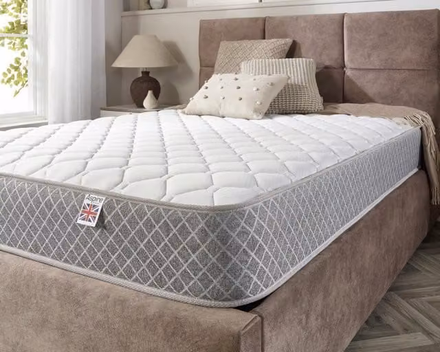 Aspire Triple Layer Pro Hybrid Rolled Mattress with Bonnell Springs in White
