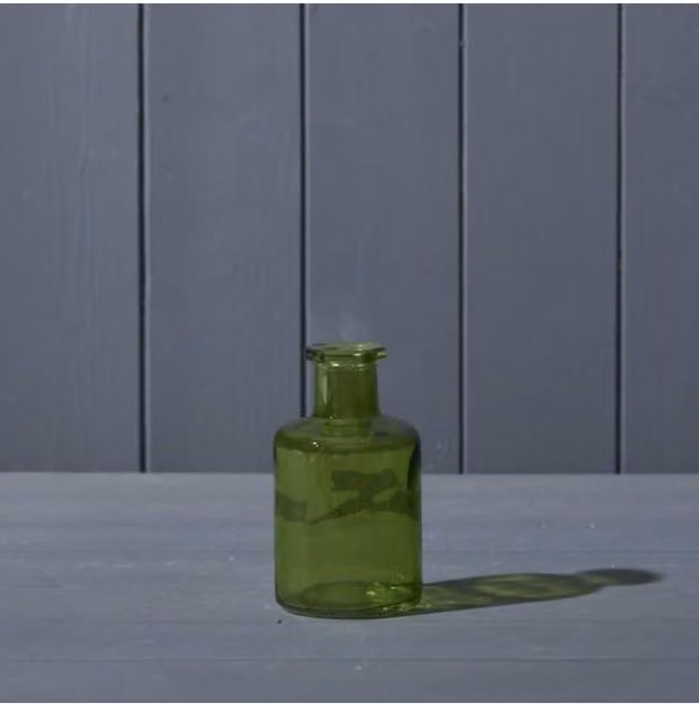 KDMD Elegant Green Glass Tabletop Bottle