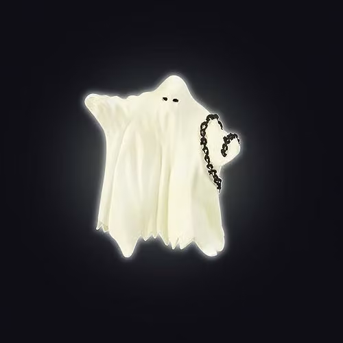 Papo Fantasy and Medieval Collection Glow-in-the-Dark Ghost Figure in White and Multicolour – 2
