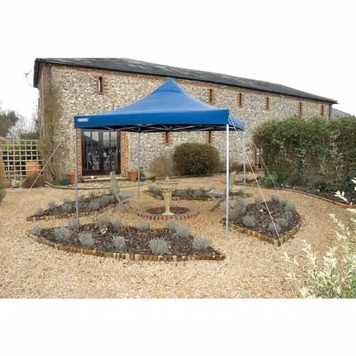 Draper 76942 Folding Gazebo, Blue, W: 300 cm x D: 300 cm – 3