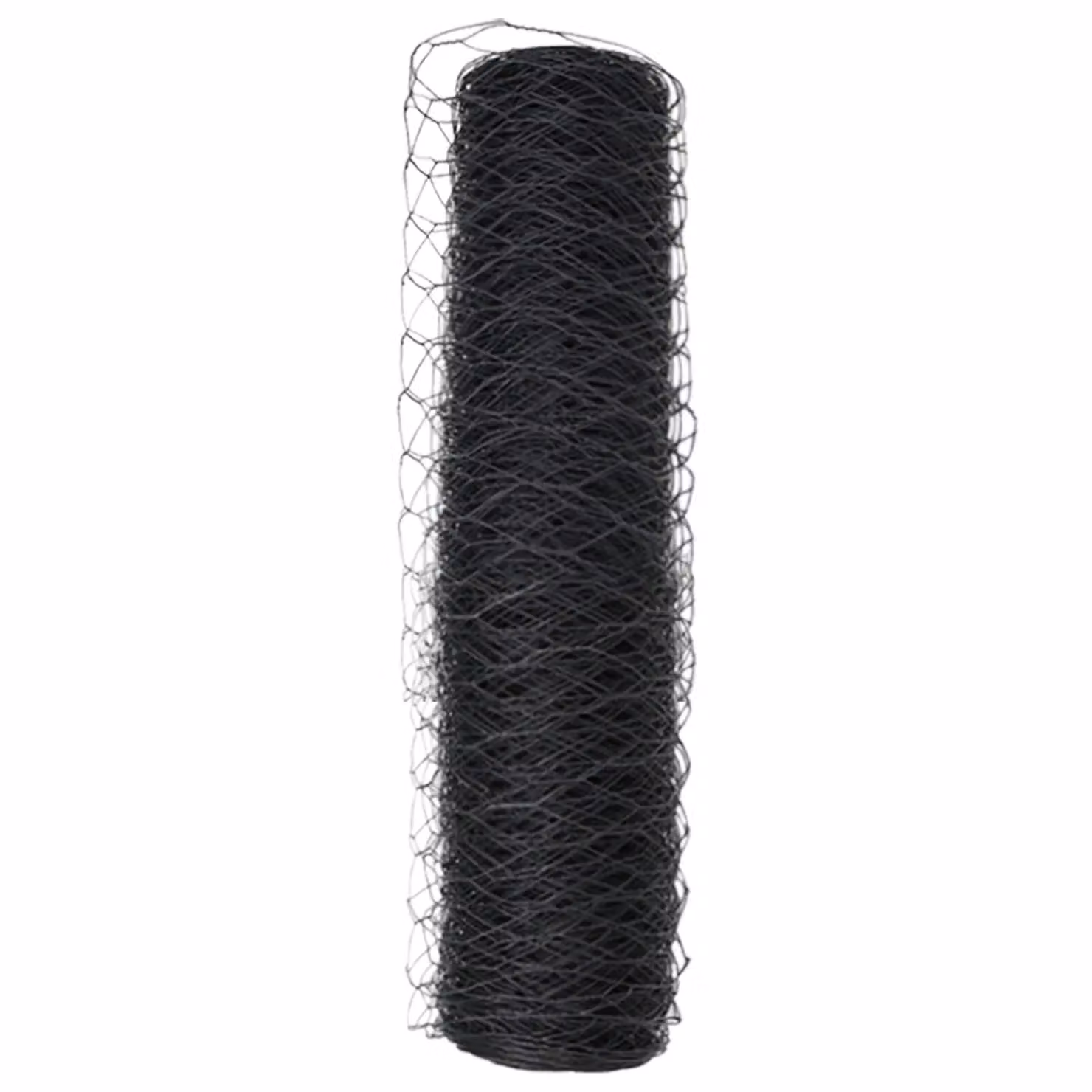 Berkfield Home Grey PVC Coated Hexagon Steel Fence 0.8 x 50 m – 3