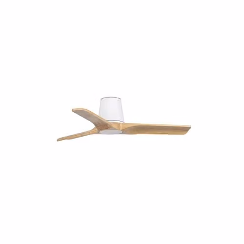 Faro Barcelona Heypine Small 3 Blade Ceiling Fan in Matt White and Brown – 1