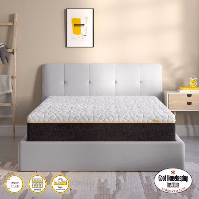 Eve The Wunderflip Ultimate Hybrid Sleep Mattress in White, Size: Super King (200 x 200 cm)