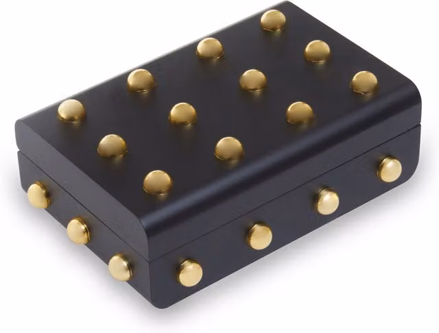 Orsina Frida Small Metal Trinket Box in Black