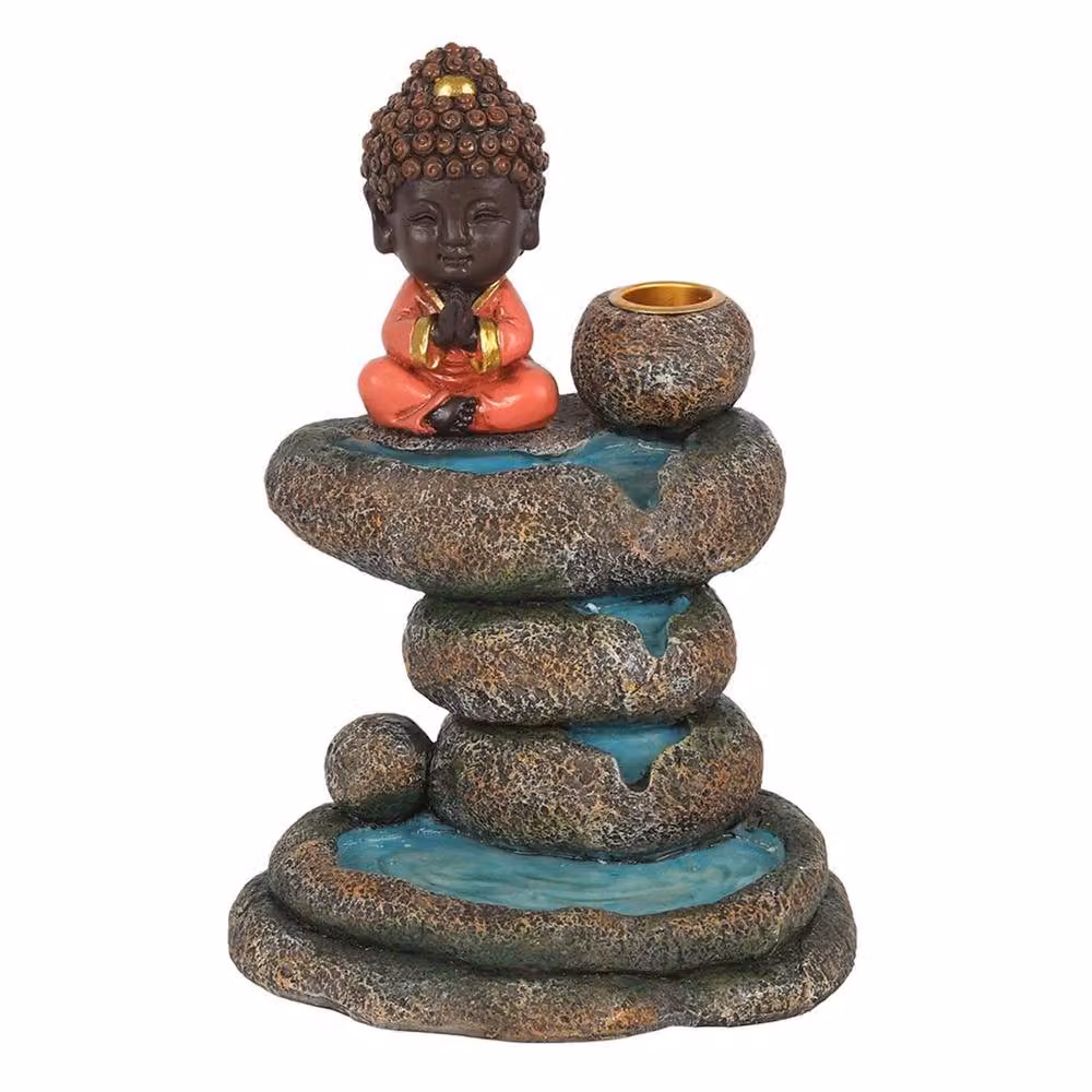 Something Different Buddha Rock Pond Backflow Incense Burner in Multicolour – 2