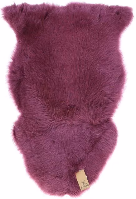 Fenland England Australian Sheepskin Rug in Smokey Grape, Rectangular, W/D/H: 60 x 60 x 60 cm