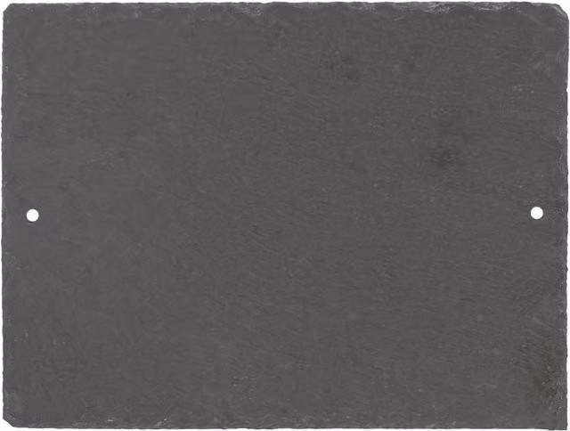 Nicola Spring Rectangular Blank Slate House Sign, Black, W: 20 cm, H: 15 cm