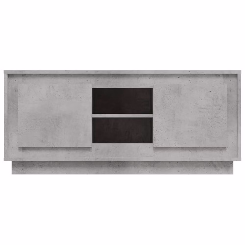 Berkfield Home Modern TV Cabinet in Concrete Grey, W/D/H: 102 x 35 x 45 cm – 4