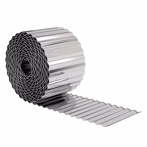 Outsunny Silver Galvanised Steel Metal Garden Edging Border – 1