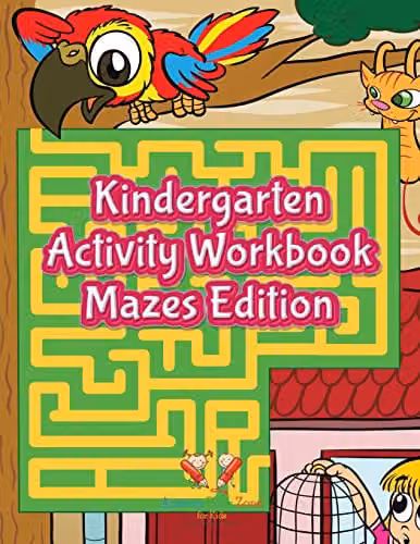 Activity Book Zone Kindergarten Activity Workbook Mazes Edition in Multicolour