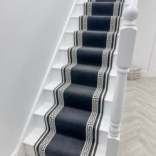 runrug Soft and Comfortable Stair Runner in Dark Grey, W: 70 cm x L: 570 cm – 5