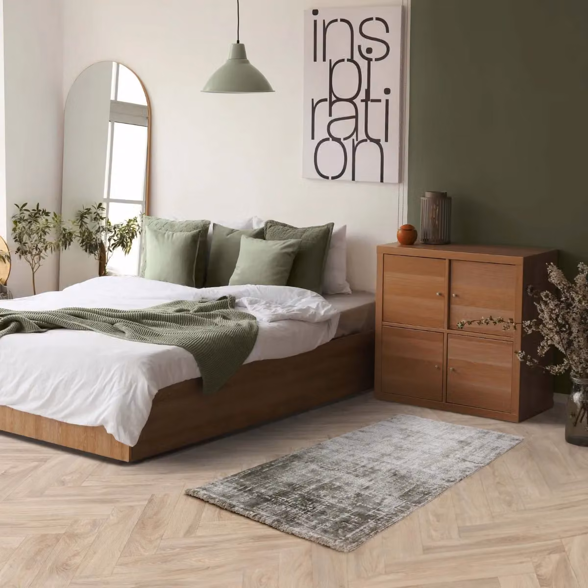 The Rug Shop UK Green Modern Abstract Easy To Clean Area Rug W: 240 cm, D: 340 cm – 2