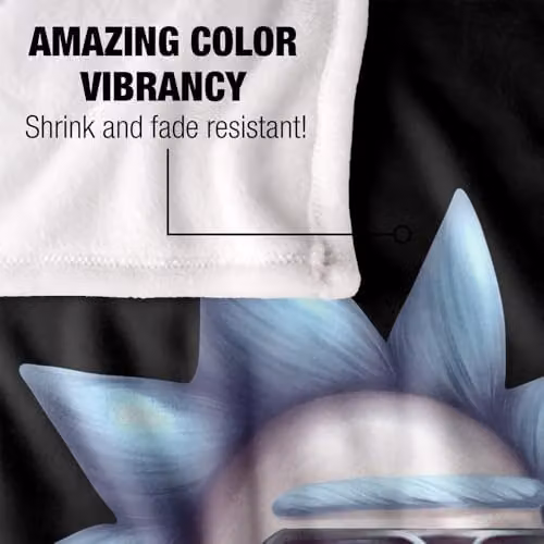LOGOVISION Rick and Morty Cool Rick Alternate Reality Super Soft Fleece Throw Blanket, Multicolour, W: 91 cm, D: 147 cm – 3