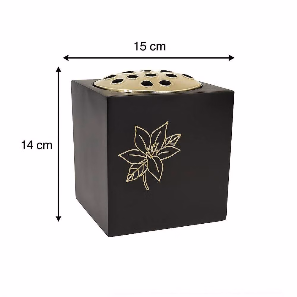 David Fischhoff Memorial Grave Rose Bowl in Black and Gold – 2