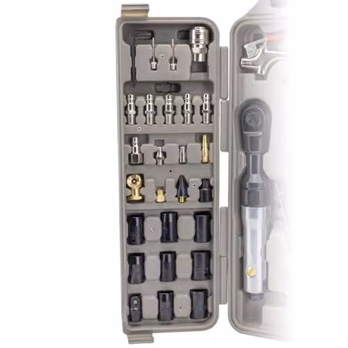SIP 73 Piece Air Tool Kit with Impact and Ratchet Wrench, Die Grinder and Air Hammer – 3