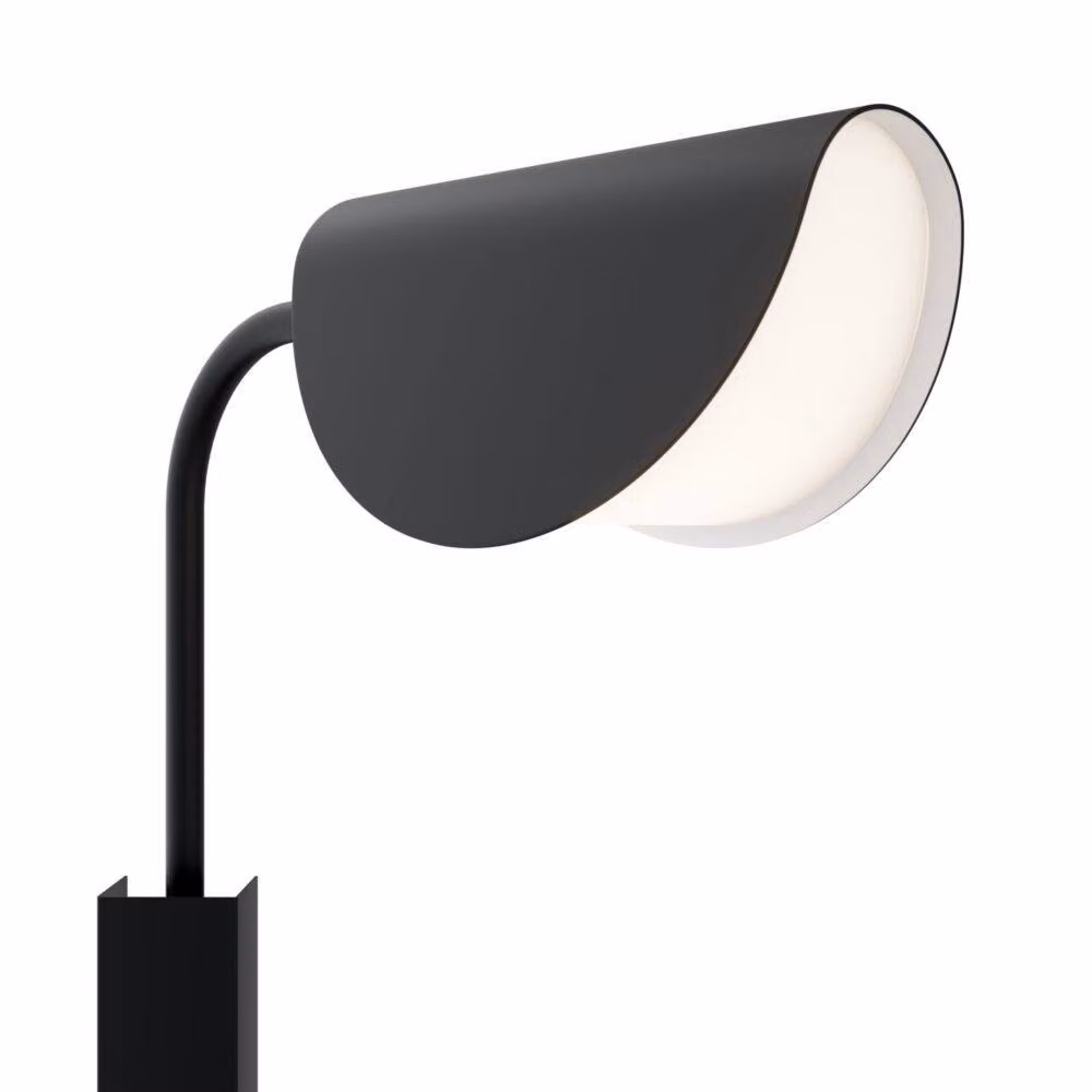 Netlighting Mollis Modern Black Wall Lamp with Acrylic Shade – 3