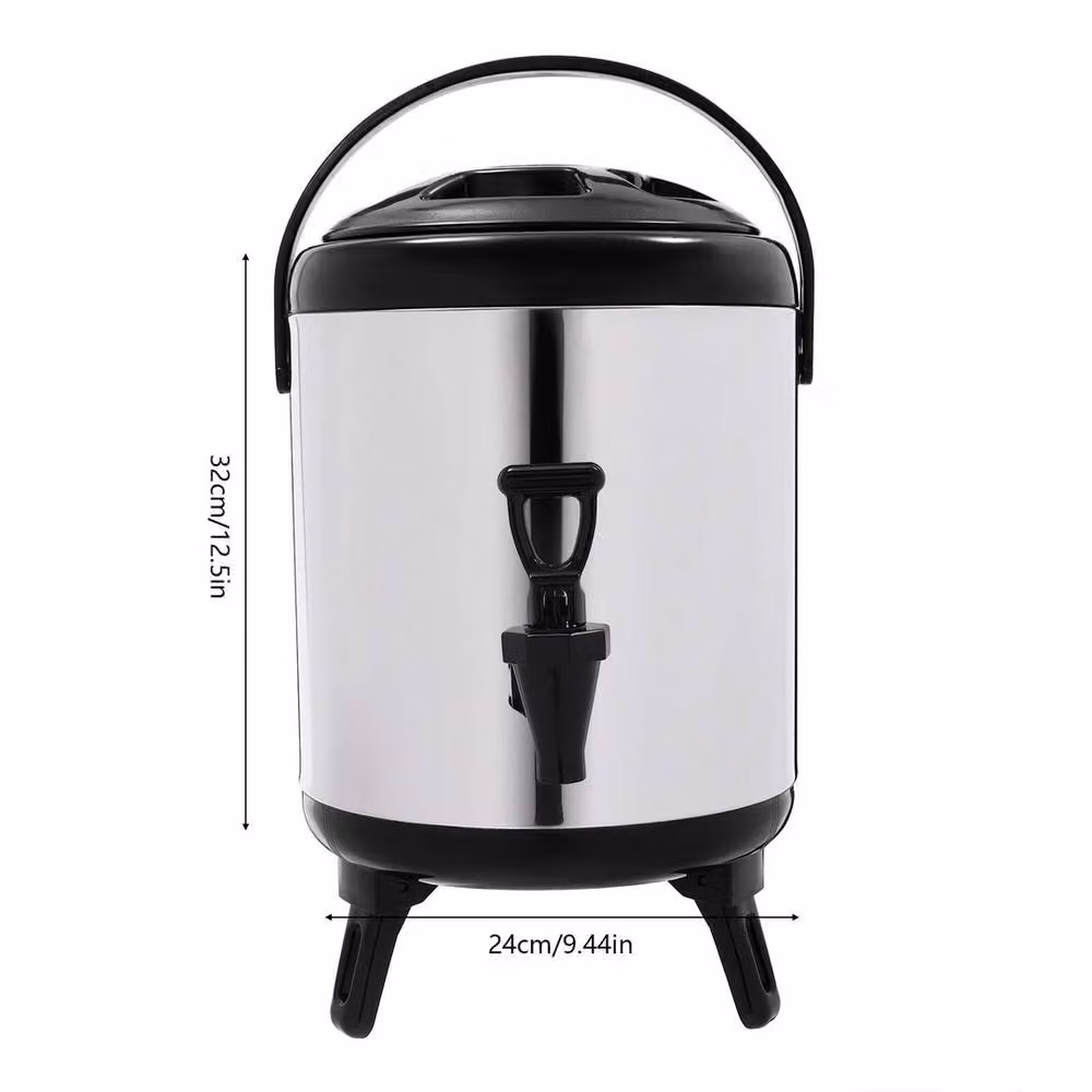 VOGREX 6L Stainless Steel Insulated Drink Dispenser with Tap, Silver – 2
