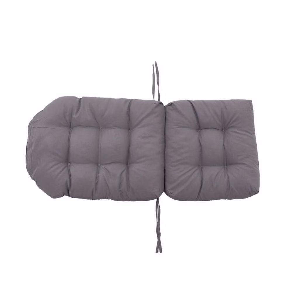 SPETLEK High Back Dining Chair Cushions in Grey Polyester, W/D/H: 125 x 53 x 8 cm – 2