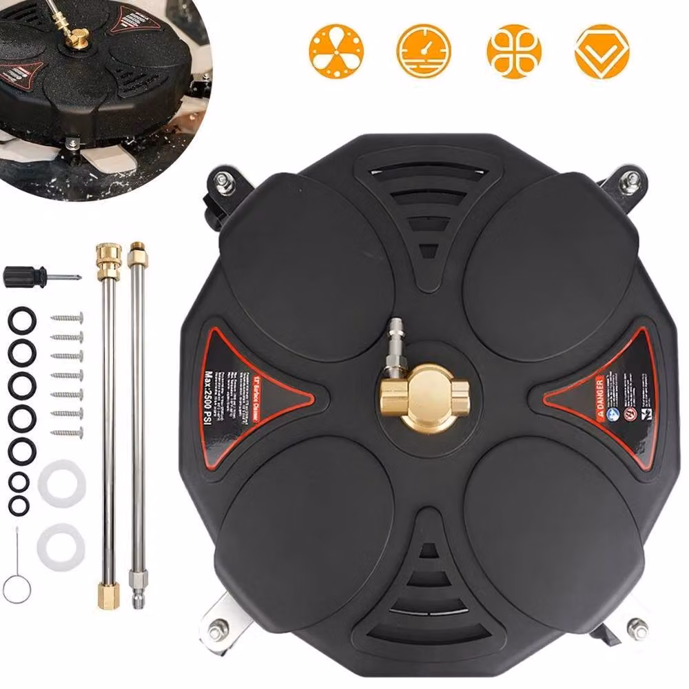 FLAVORA 13 Inch 2500PSI High Pressure Surface Cleaner in Black – 2
