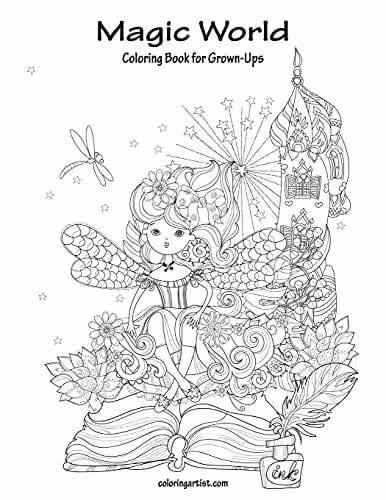 Magic World Coloring Book for Grown-Ups Volume 1 by Createspace