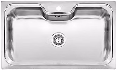 Reginox Jumbo Single Bowl Stainless Steel Kitchen Sink in Silver