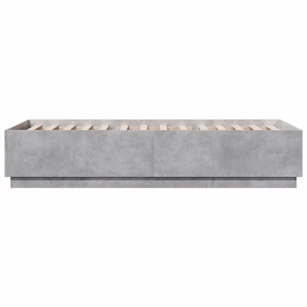 Berkfield Home Modern Bed Frame in Grey, W/D/H: 90 x 200 cm – 3