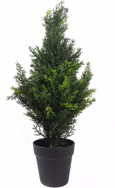 Green Artificial Cedar Cypress Topiary Tree with UV Resistance