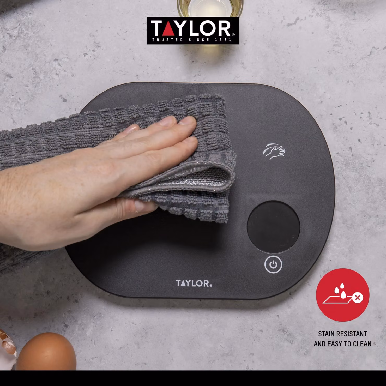 Taylor Touchless TARE Digital Dual Kitchen Scale, Black, 5.5kg Capacity – 7