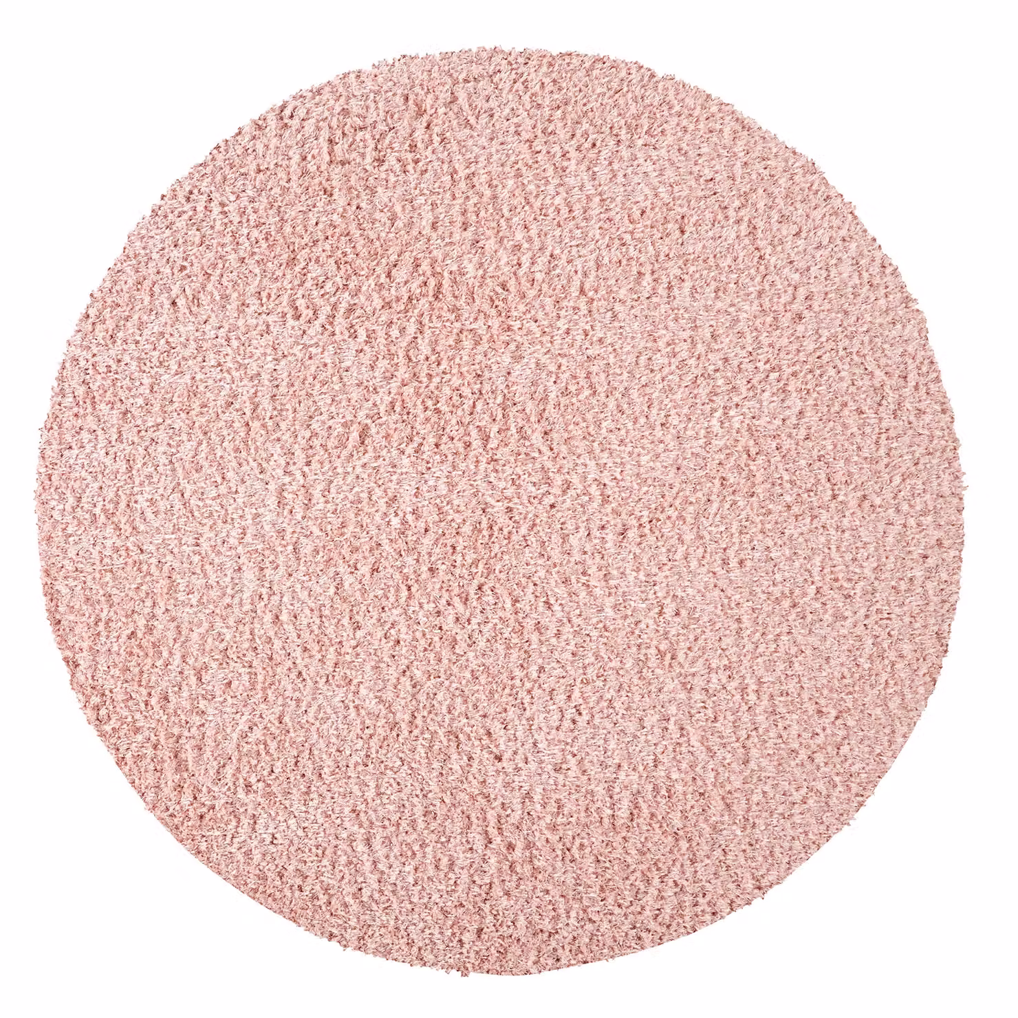 Livabliss Moda Round Shag Plush Pile Rug in Blue, Beige, Pink or Grey, Diameter: 120 cm – 2