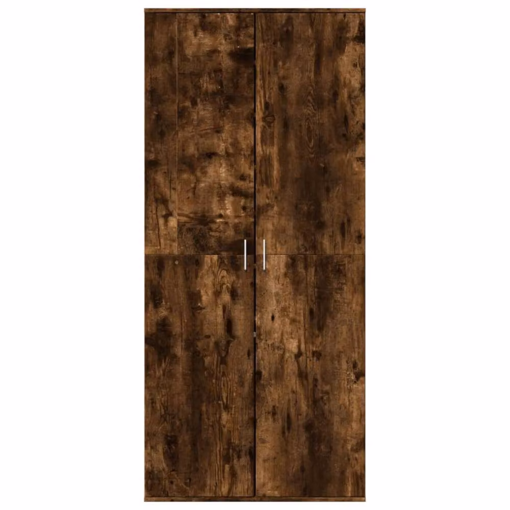 Berkfield Home Smoked Oak Shoe Cabinet in Brown, W/D/H: 80 x 39 x 178 cm – 3
