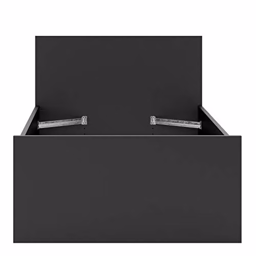 Furniture To Go Naia Single Bed with Lift Up Base, Black Matt, W/D/H: 90 x 190 x 39.5 cm – 5