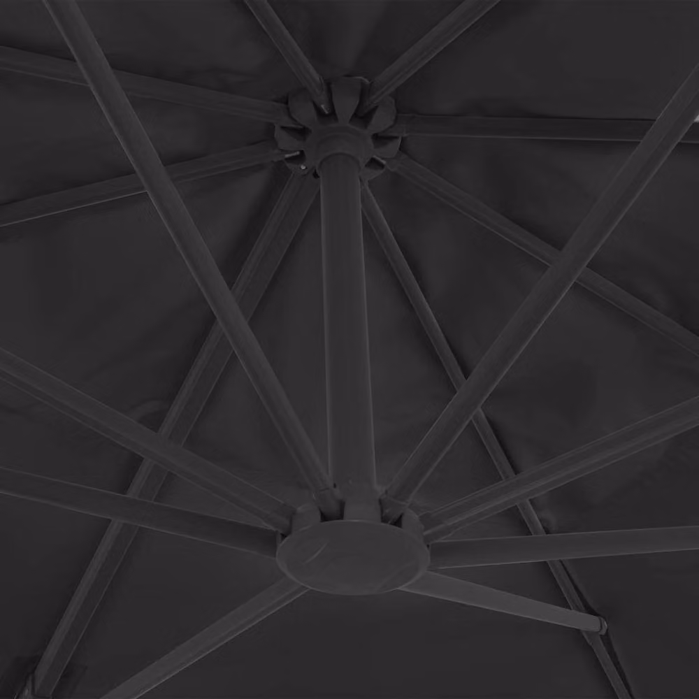 Berkfield Home Cantilever Umbrella with Aluminium Pole, Anthracite and Black, W: 400 cm, D: 300 cm – 3