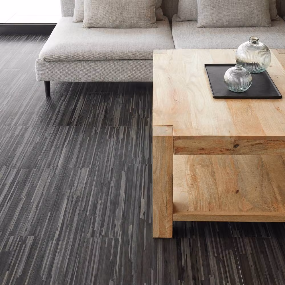 Novecrafto Self Adhesive Wood Effect Vinyl Floor Planks, 10 Pieces, Dark Grey, 1.39m² – 7