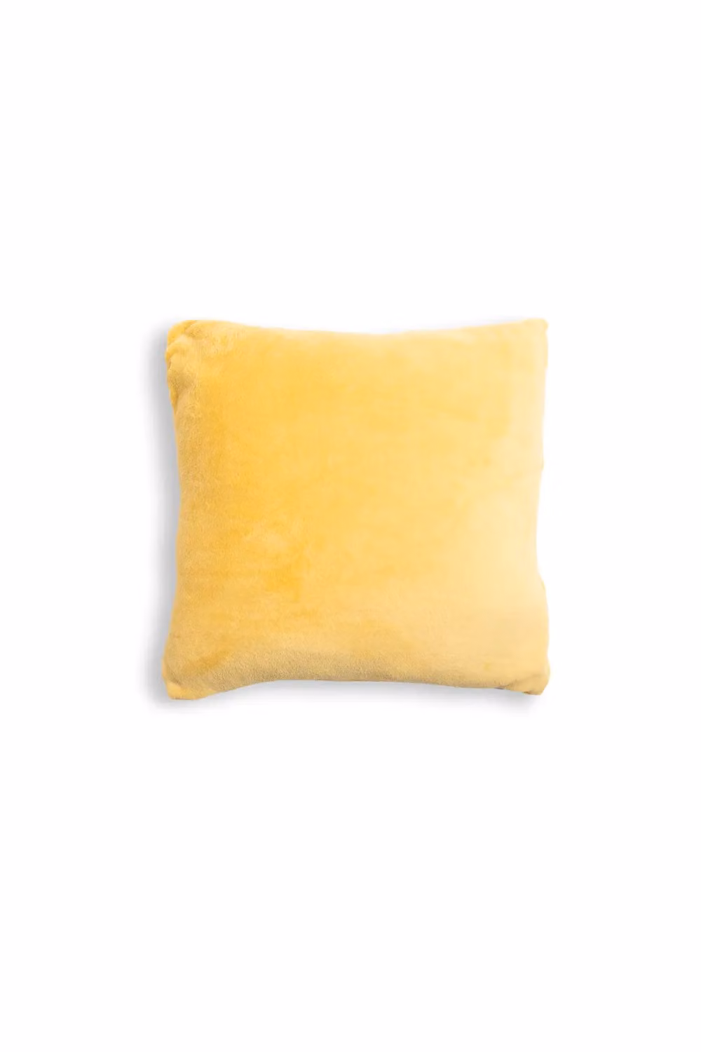 BHS Yellow Microfleece Square Cushion, 59 x 59 cm – 2