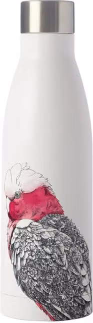 Maxwell & Williams Marini Ferlazzo Galah Double Walled Vacuum Insulated Stainless Steel Bottle, White, 500 ml – 1